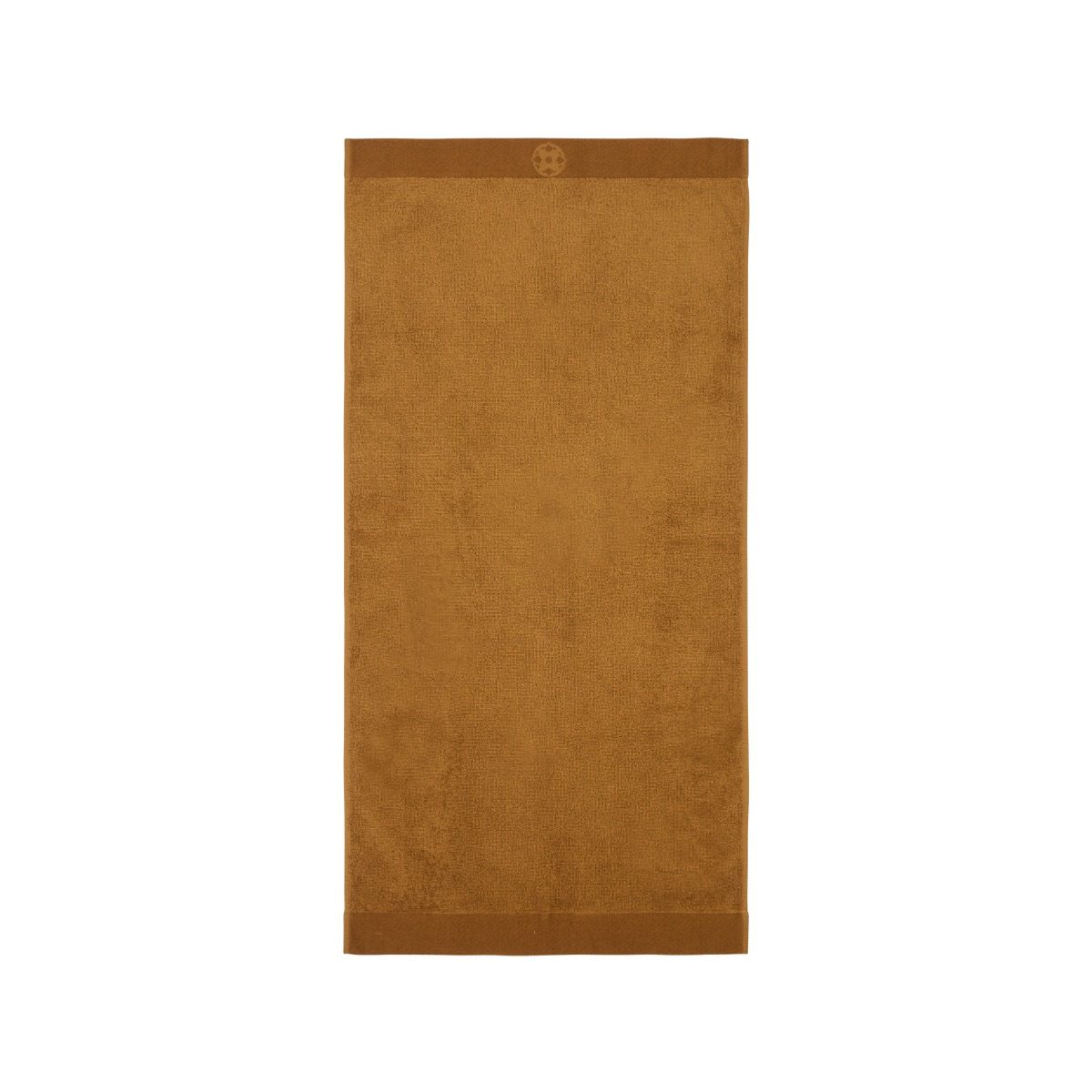 Goudkleurige Kayori Taoru handdoek met een effen afwerking.